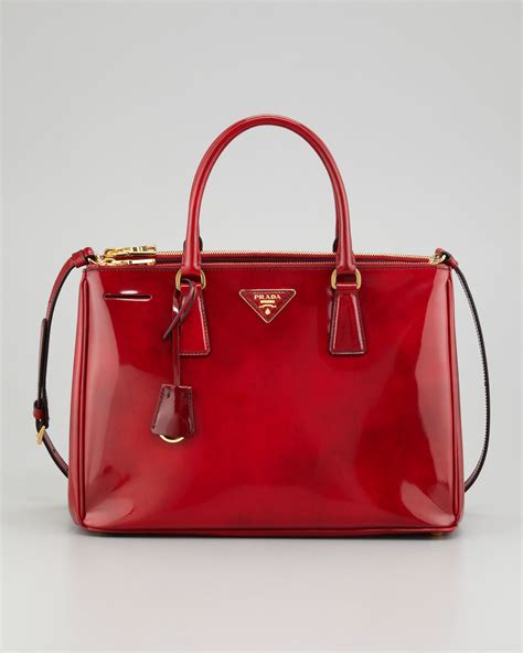 prada red tote bag